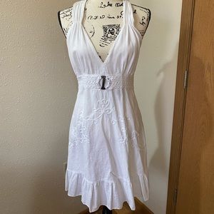 Giocam White Party Halter Dress BN Sz XL